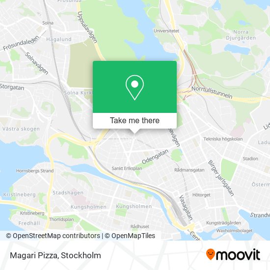 Magari Pizza map