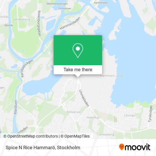 Spice N Rice Hammarö map