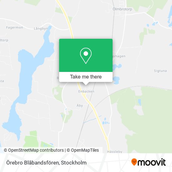 Örebro Blåbandsfören map