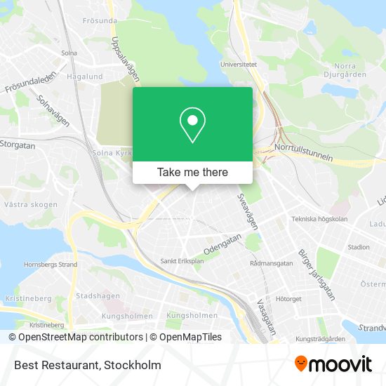 Best Restaurant map