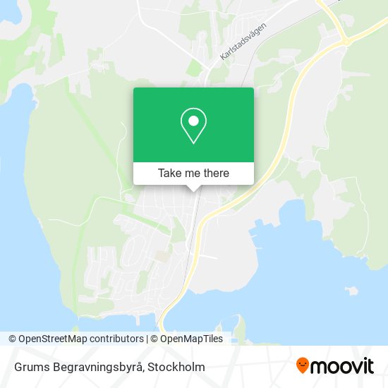 Grums Begravningsbyrå map