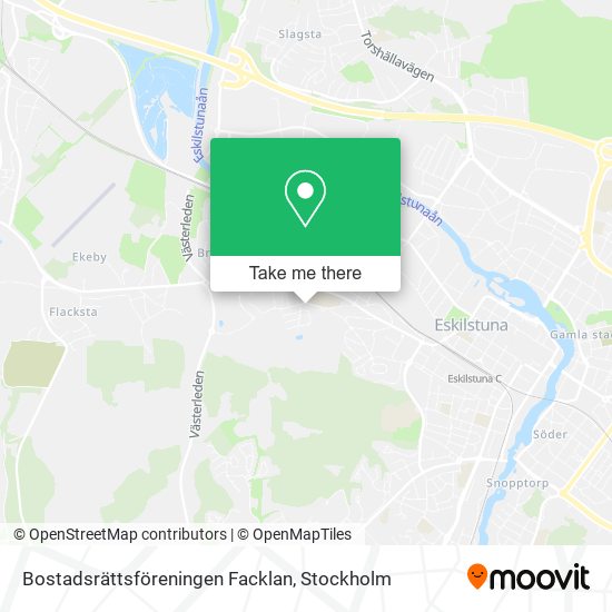 Bostadsrättsföreningen Facklan map