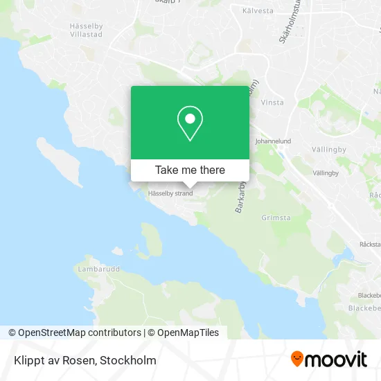Klippt av Rosen map