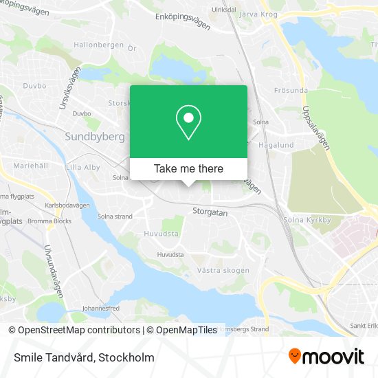 Smile Tandvård map