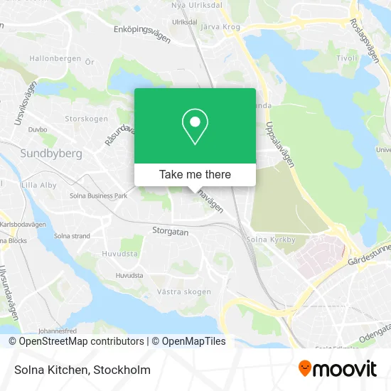 Solna Kitchen map