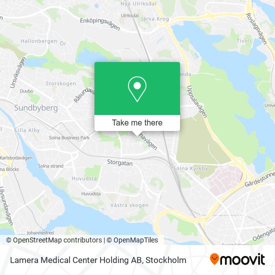 Lamera Medical Center Holding AB map