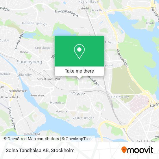 Solna Tandhälsa AB map