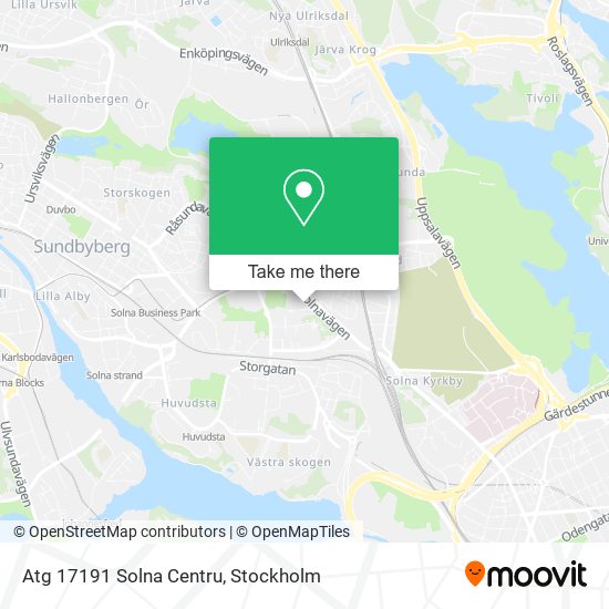 Atg 17191 Solna Centru map
