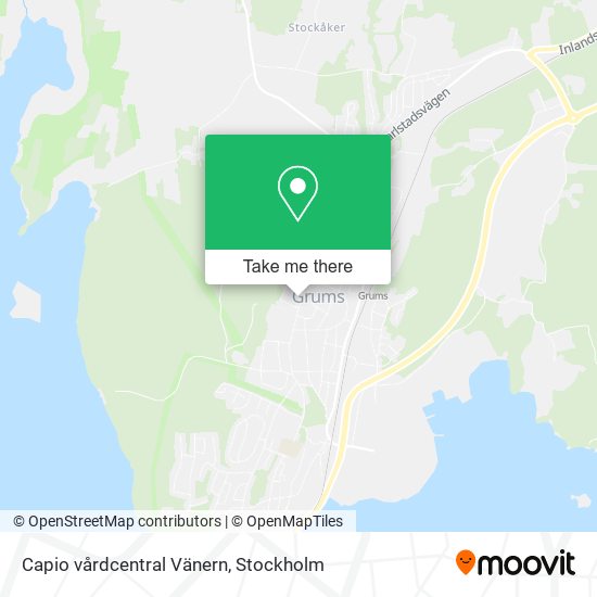 Capio vårdcentral Vänern map