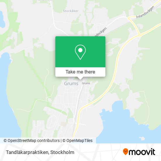 Tandläkarpraktiken map