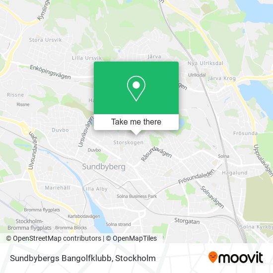 Sundbybergs Bangolfklubb map