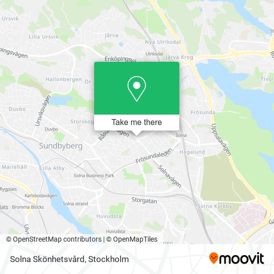 Solna Skönhetsvård map