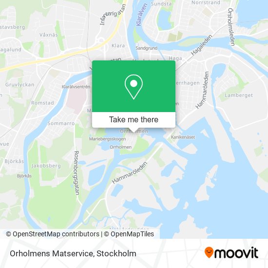 Orholmens Matservice map