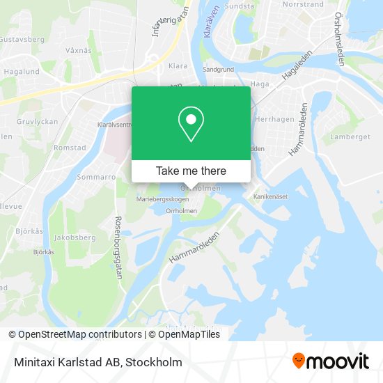 Minitaxi Karlstad AB map