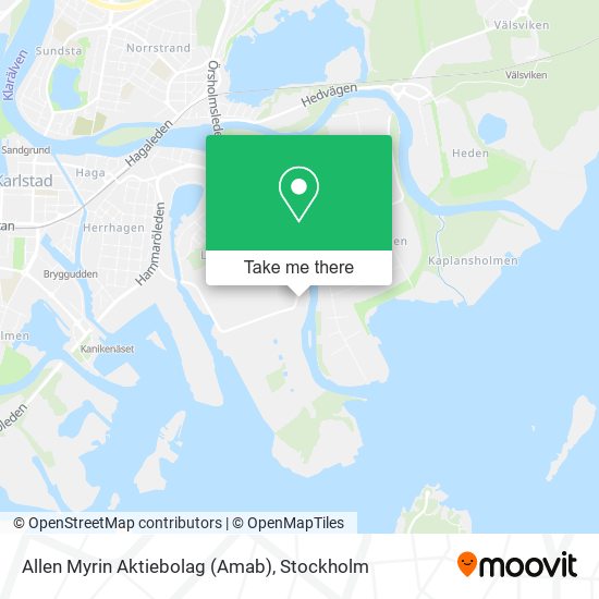 Allen Myrin Aktiebolag (Amab) map