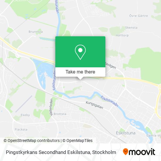 Pingstkyrkans Secondhand Eskilstuna map