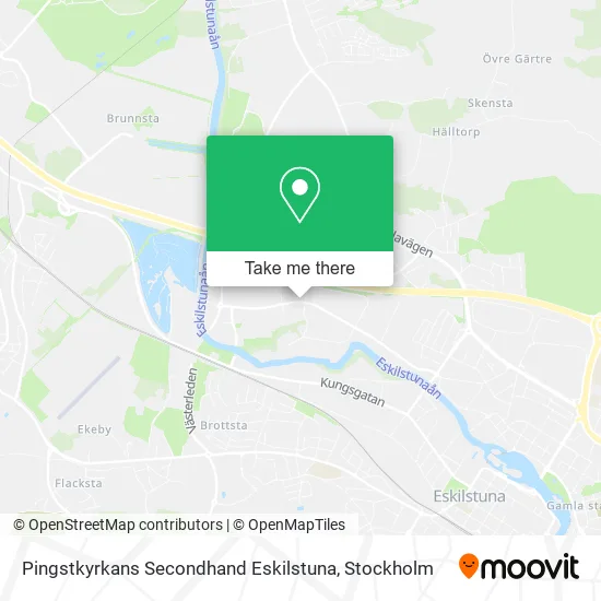 Pingstkyrkans Secondhand Eskilstuna map