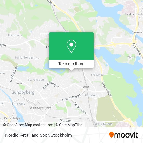 Nordic Retail and Spor map