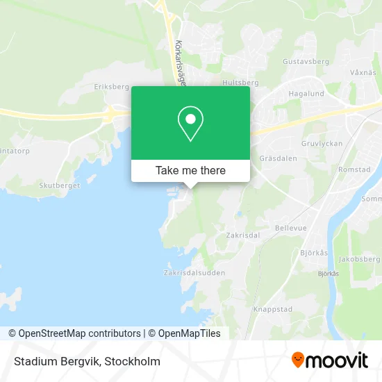 Stadium Bergvik map