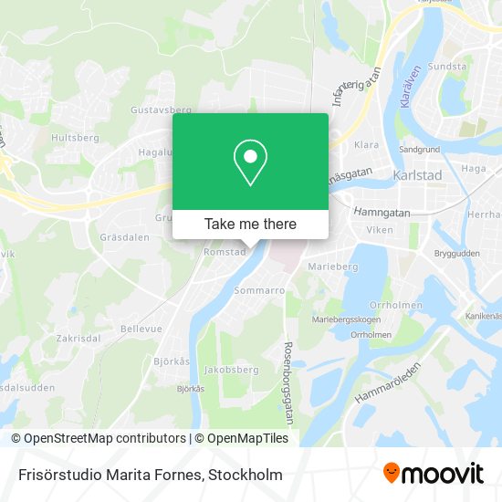 Frisörstudio Marita Fornes map