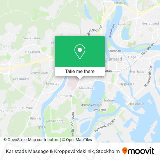 Karlstads Massage & Kroppsvårdsklinik map