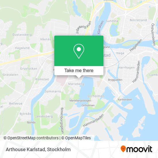 Arthouse Karlstad map