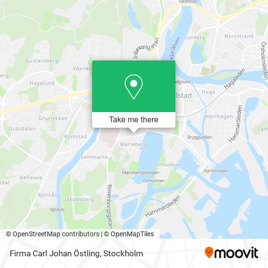 Firma Carl Johan Östling map