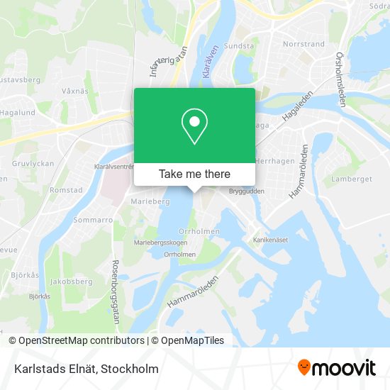 Karlstads Elnät map