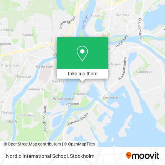 Nordic International School map