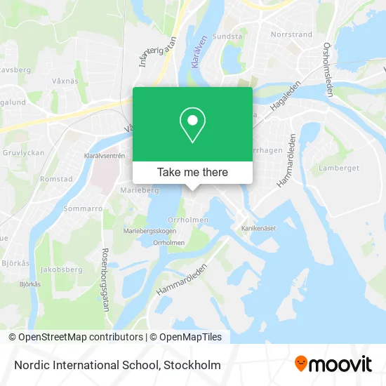 Nordic International School map