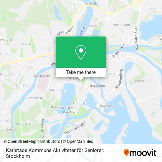 Karlstads Kommuns Aktiviteter för Seniorer map