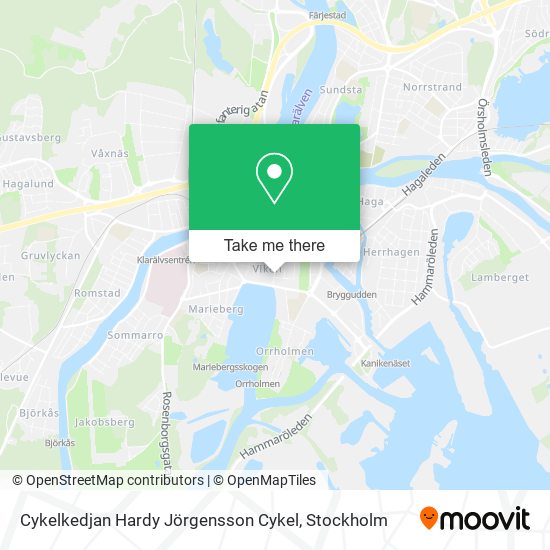 Cykelkedjan Hardy Jörgensson Cykel map