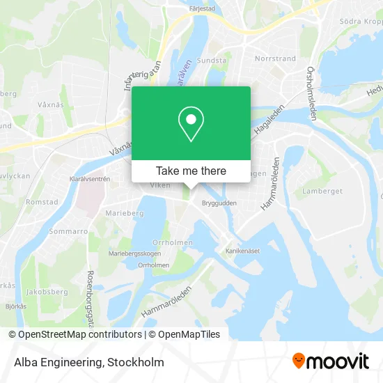 Alba Engineering map