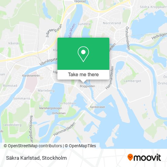 Säkra Karlstad map