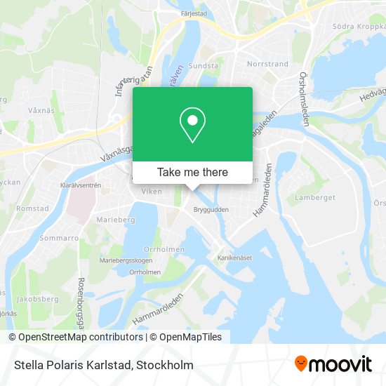 Stella Polaris Karlstad map