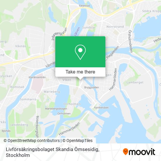 Livförsäkringsbolaget Skandia Ömsesidig map