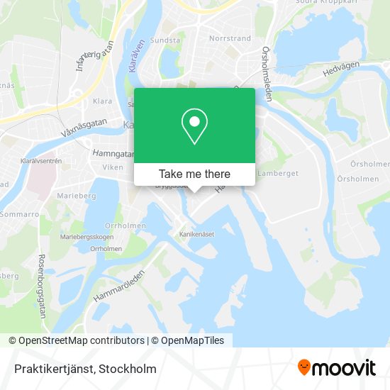 Praktikertjänst map