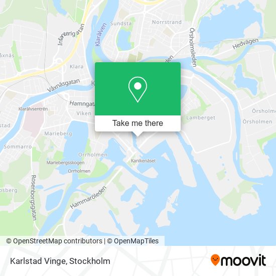 Karlstad Vinge map