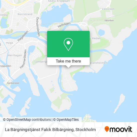 La Bärgningstjänst Falck Bilbärgning map