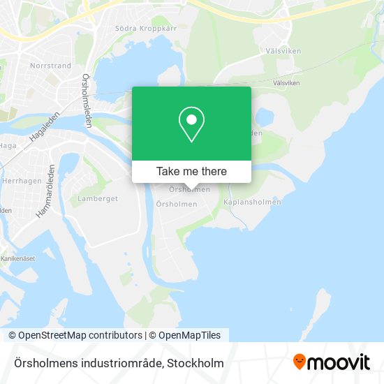 Örsholmens industriområde map