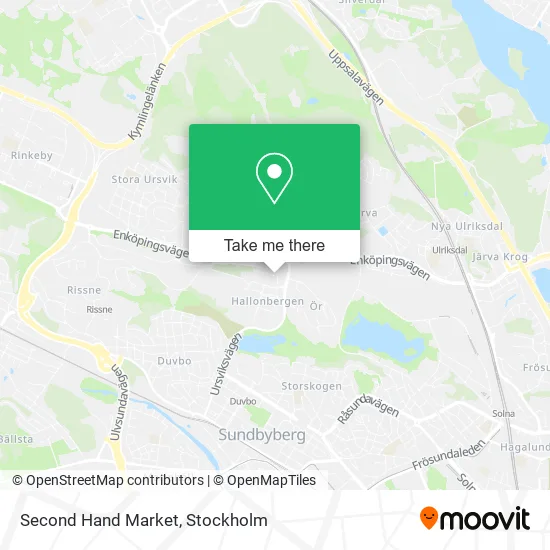 Second Hand Market map