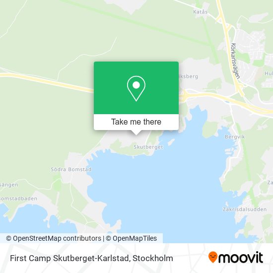 First Camp Skutberget-Karlstad map