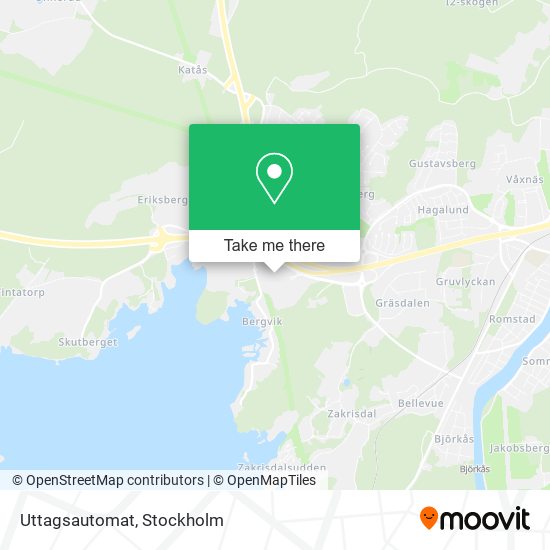 Uttagsautomat map