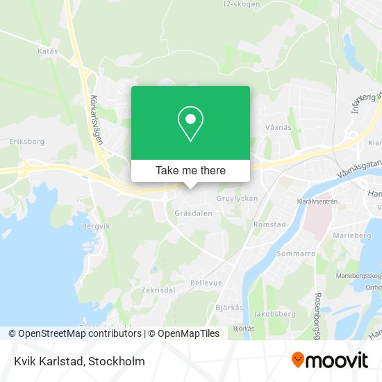 Kvik Karlstad map