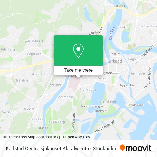 Karlstad Centralsjukhuset Klarälvsentré map