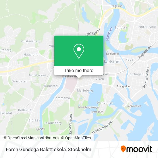 Fören Gundega Balett skola map