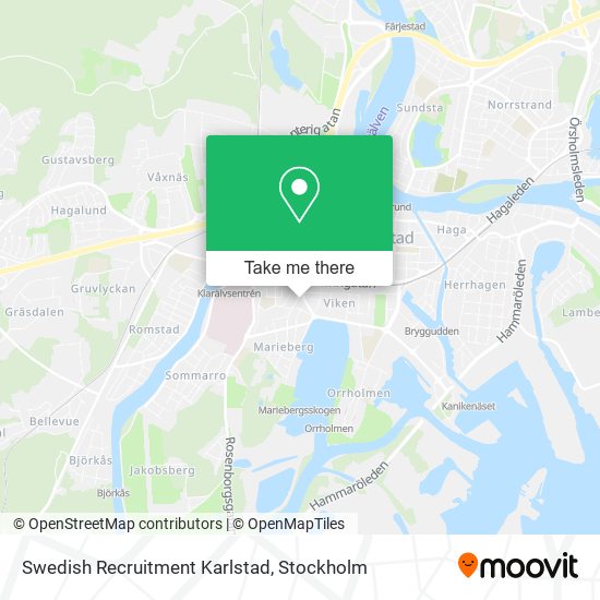 Swedish Recruitment Karlstad map