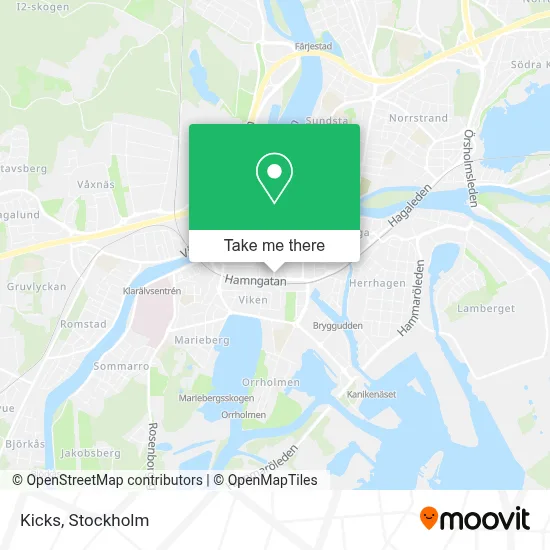 Kicks map