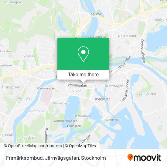 Frimärksombud, Järnvägsgatan map