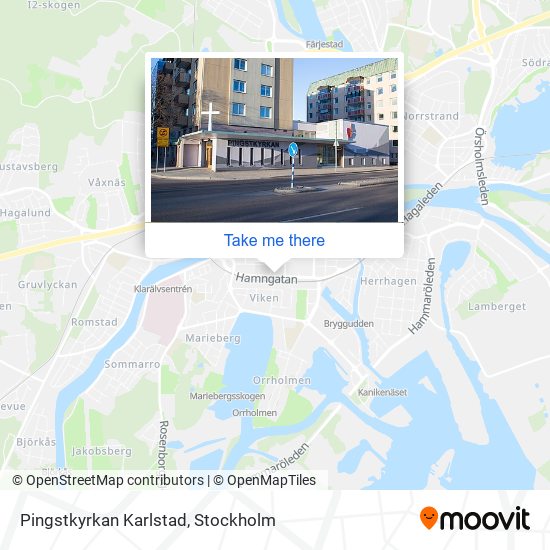 Pingstkyrkan Karlstad map